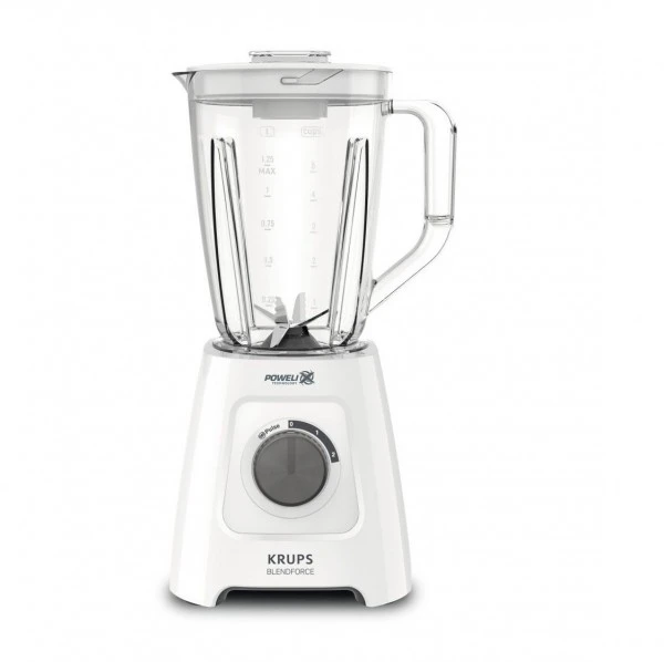 Krups KB42Q110 Blendforce 2in1 Standmixer Weiß – Bild 2
