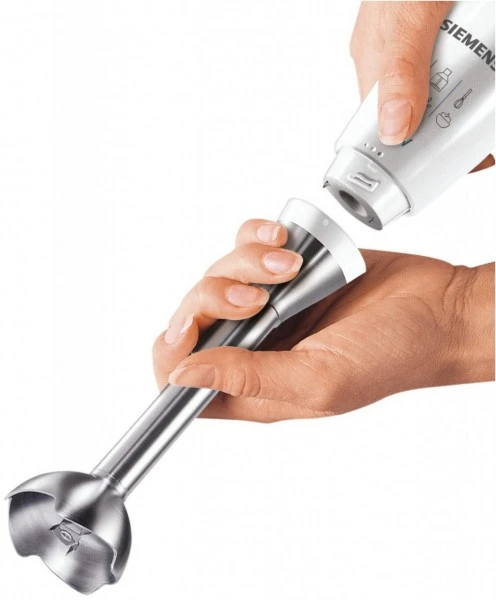 Siemens MQ5B250N Edelstahl-Stabmixer Weiß/blau – Bild 5