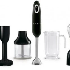 Smeg HBF22BLEU Edelstahl-Stabmixer Schwarz