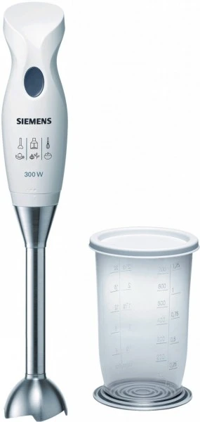 Siemens MQ5B250N Edelstahl-Stabmixer Weiß/blau