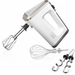 Handrührgeräte Krups 3 Mix 9000 Deluxe Handrührgerät Weiß/grau/edelstahl Gebürstet