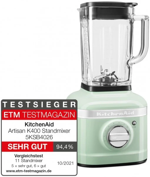 KitchenAid 5KSB4026EPT Artisan Standmixer Pistazie – Bild 4