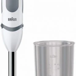 Braun MQ 5200WH MultiQuick 5V Edelstahl-Stabmixer Weiß/grau