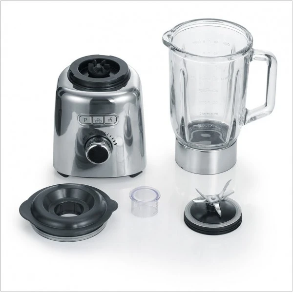 Severin SM 3710 Standmixer Edelstahl/schwarz – Bild 2
