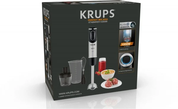 Krups HZ6568 Perfect Mix 8500 Stabmixer Schwarz/silber – Bild 4