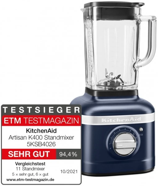 KitchenAid 5KSB4026EIB Artisan Standmixer Tintenblau – Bild 4