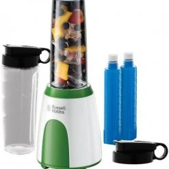 Russell Hobbs Explore Smoothie Maker Mix&Go Cool Standmixer Grün/weiß