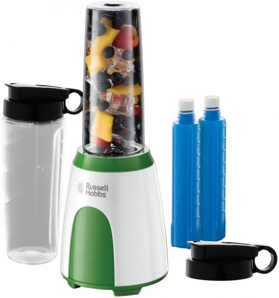 Russell Hobbs Explore Smoothie Maker Mix&Go Cool Standmixer Grün/weiß